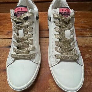 Vintage Havana Bounce Pink Pop Cream and Gold Sneakers